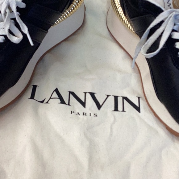 Lanvin Black Bumper Sneakers. - Picture 2 of 6